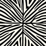 Modern Zebra Inspired Alternating Lines Decorative(Black)