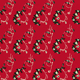 Seasonal Greetings Doorway Half Arc Decorative Welcome Ornament(Red)