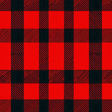 Nordic Winter Cabin Entrance Plaid Decoration(Red)
