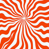 Sunburst Radial Swirl Abstract Decorative Throw Aesthetic(Orange)