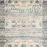 Boho Kitchen Runner of Non Slip Beige Grey(Gray)