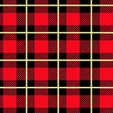 Tartan Houndstooth Festive Motif(Red)