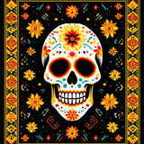 Artful Folk Inspired Decorative(Black)