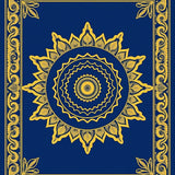 Elegant Swirl Medallion Artistic (Blue)