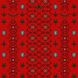 Festive Holiday Lattice Trellis Accent Traditional Vintage(Red)