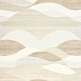 Elegant Waveform Scallop Featuring Gradient Beige Layers(Beige)