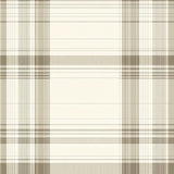 Chic Plaid Area Contemporary Beige & Taupe Weave(Beige)