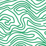 Abstract Rippled Wave Motif Modern Design(Green)