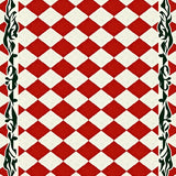 Buffalo Check Accent with Seasonal Fall Design(Red)