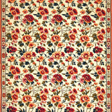 Boho Chic Area Floral Kitchen Mat(Beige)