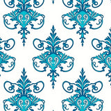 Vintage Damask Artisan Scroll (Blue)