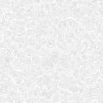 Celestial Swirl with Twinkling Motifs and Whimsical Waves (White) - ODIKA