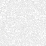 Celestial Swirl with Twinkling Motifs and Whimsical Waves (White) - ODIKA