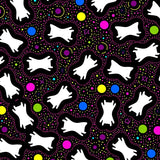 Illuminated Feline Holiday Novelty with Glowing Accents(Black)