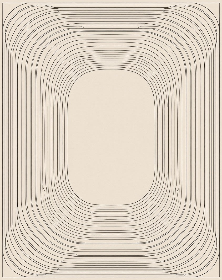 Mystic Radiant Concentric Wave Arrangement (Beige) - ODIKA