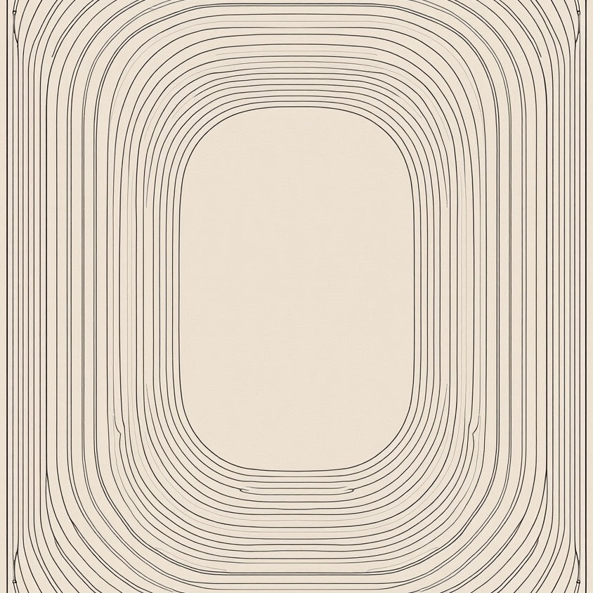 Mystic Radiant Concentric Wave Arrangement (Beige) - ODIKA