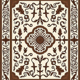 Vintage Botanical Garden Paisley Scroll Motif(Beige)