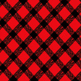Lumberjack Crosshatch Diagonal Winter Holiday Seasonal(Red)