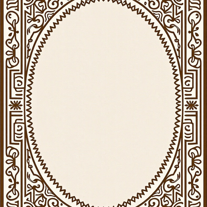Botanical Garden Vines Scrollwork Intertwined Lattice (Brown) - ODIKA