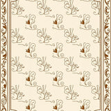 Uptown Heritage Collection Timeless Elegant Symmetrical Scrollwork(Beige)
