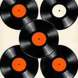 Retro Vinyl Record Patio Wear Resistant(Black) - ODIKA