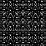 Nocturne Blossom Interlocking Floral Motif with Subtle Metallic Traces(Black) - ODIKA