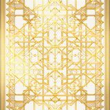 Elegant Beige Geometric Harmony with a Touch of Gold Accents(Gold)