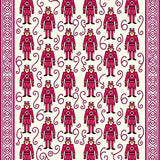 Classic Wooden Guard Spiral Arrangement Non Slip Backing Surface(Pink)