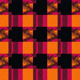 Spooky Tartan Doorway Entrance Decoration(Orange)