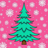 Joyful Spruce Celebration Snow Flurry Entryway Statement(Pink)