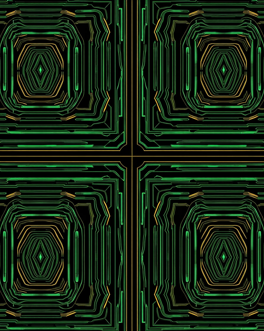 Hexagonal Honeycomb Maze with Interlocking Cell Design (Black) - ODIKA