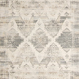 Boho Chic Area Non Slip Distressed Look Beige(Gray)