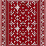 Festive Snowflake Winter Wonderland Nordic Accent(Red)