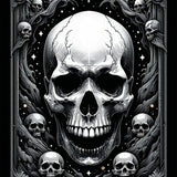 Punk Inspired Artistic Motif(Black)