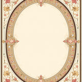 Vintage Inspired Half Round With Classic Wine Glass Emblem and Ornate Frame(Beige)