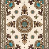 Paisley Medallion Symmetrical Dynasty Heritage(Beige)
