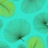 Tropical Palm Frond Botanical Design Floor Accent (Green)