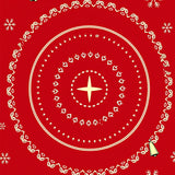 Elegant Jingling Symphony Half Moon Greeting Portal Accessory(Red)