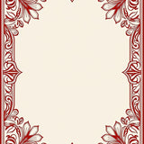 Opulent Baroque Garden Interlocking Vinework Floral Rhapsody(Red)