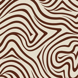 Nordic Wave with Undulating Stripes and Minimalist Accents(Brown)