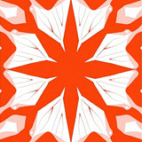 Abstract Kaleidoscope with Symmetrical Burst (Red) - ODIKA