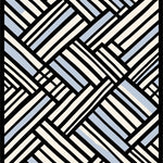 Scandinavian Chevron Herringbone Vacuum Safe Floor (Black) - ODIKA