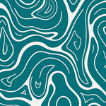 Abstract Marble Vein Design with Fluid Swirls and Flow (Blue) - ODIKA