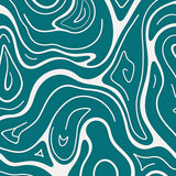 Abstract Marble Vein Design with Fluid Swirls and Flow (Blue) - ODIKA