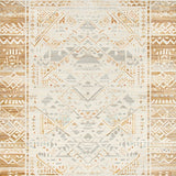 Chic Abstract Tribal Area with Faded Beige Tones Design(Beige)