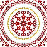 Festive Snowflake Wonderland With Elegant Holiday Charm(Red)