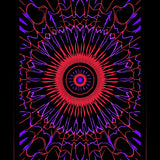 Arachnid Web Artistic Accent With Intricate Network Design(Red)