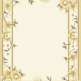 Entryway Floral Design in Subtle Beige Colors(Beige)