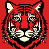 Dramatic Wilderness Predator Stunning Captivating Decorative(Red)