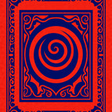 Elegant Spiral Medallion Textured Decorative Flooring Ornament(Red)